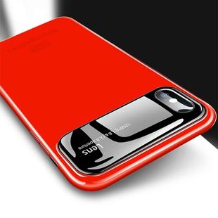 For iPhone XS Max MOFI Full Coverage High Alumina Glass + PC + Lens Face Parnt Case(Red)