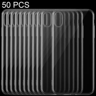 50 PCS 0.75mm TPU Ultra-thin Transparent Case for iPhone XS Max