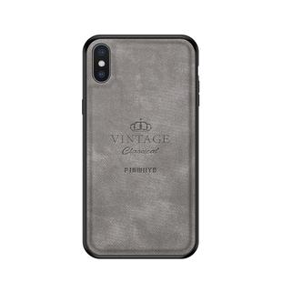For iPhone XS Max PINWUYO Anti-wrestling Waterproof Full Coverage PC Case(Grey)