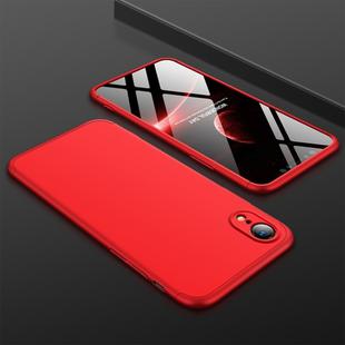 GKK Three Stage Splicing Full Coverage PC Case for iPhone XR(Red)