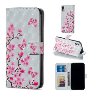 For iPhone XR Butterfly Love Flower Pattern Horizontal Flip Leather Case with Holder & Card Slots & Photo Frame & Wallet