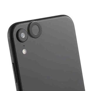 Rear Camera Lens Protection Ring Cover with Eject Pin for iPhone XR(Black)