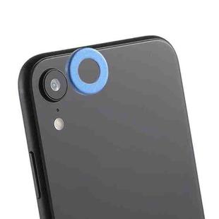 Rear Camera Lens Protection Ring Cover with Eject Pin for iPhone XR(Blue)