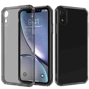 For iPhone XR Shockproof Octagonal Airbag Sound Conversion Hole Design TPU Case (Black)