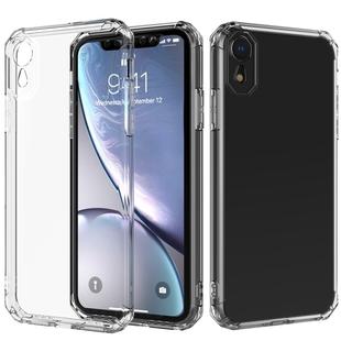 For iPhone XR Shockproof Octagonal Airbag Sound Conversion Hole Design TPU Case (Transparent)