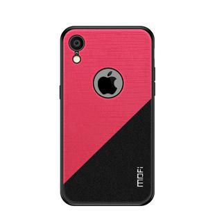 For iPhone XR MOFI Shockproof TPU + PC + Cloth Pasted Case (Red)