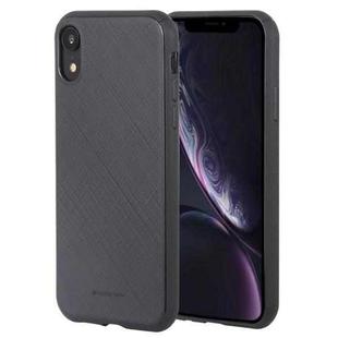GOOSPERY STYLE LUX Shockproof Soft TPU Case for iPhone XR(Black)