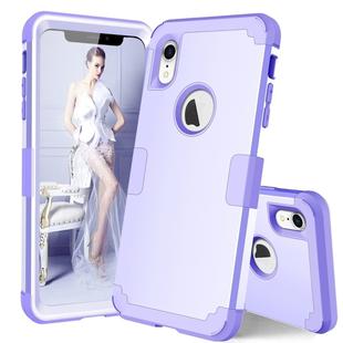 Dropproof PC + Silicone Case for iPhone XR (Light Purple)