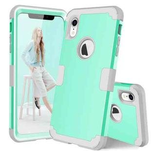 Dropproof PC + Silicone Case for iPhone XR (Mint Green)