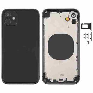 Back Housing Cover with Appearance Imitation of iP12 for iPhone XR(Black)