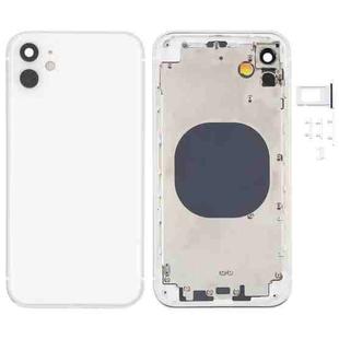 Back Housing Cover with Appearance Imitation of iP12 for iPhone XR(White)