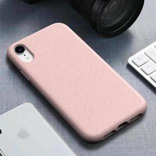For iPhone XR Starry Series Shockproof  Straw Material + TPU Protective Case (Pink)