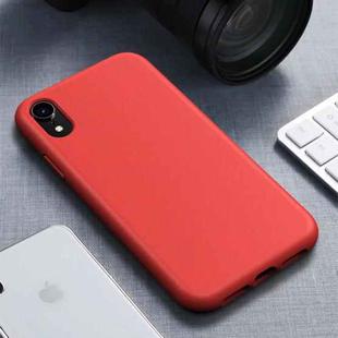 For iPhone XR Starry Series Shockproof  Straw Material + TPU Protective Case (Red)