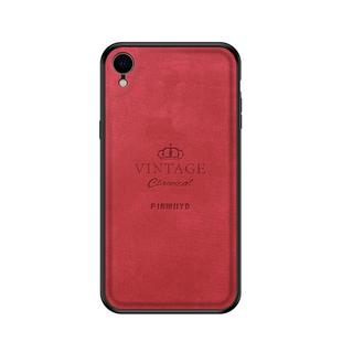 For iPhone XR PINWUYO Anti-wrestling Waterproof Full Coverage PC Case(Red)