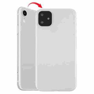 Back Housing Cover with Appearance Imitation of iP11 for iPhone XR (with SIM Card Tray & Side keys)(White)