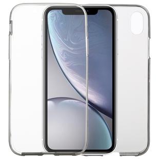 For iPhone XR Ultra-thin Double-sided Full Coverage Transparent TPU Case (Grey)
