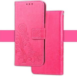 For iPhone XR Embossed Pattern PU + TPU Horizontal Flip Leather Case with Holder & Card Slots & Wallet(Magenta)