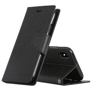 For iPhone X / XS GOOSPERY FANCY DIARY Horizontal Flip Leather Case with Holder & Card Slots & Wallet(Black)