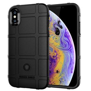 For iPhone XS Full Coverage Shockproof TPU Case(Black)