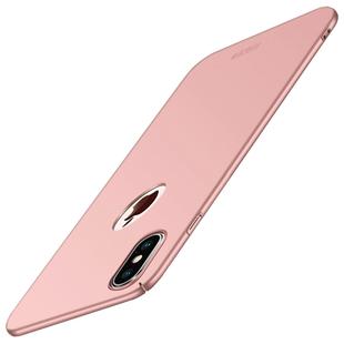 For iPhone XS MOFI Frosted PC Ultra-thin Full Coverage Case (Rose Gold)
