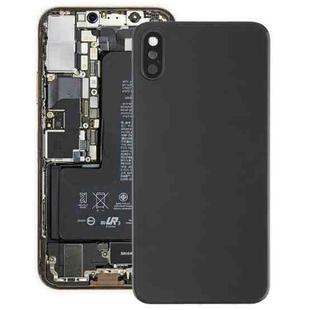 Battery Back Cover with Back Camera Bezel & Lens & Adhesive  for iPhone XS(Black)