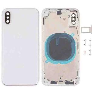 Back Cover with Camera Lens & SIM Card Tray & Side Keys for iPhone XS(White)