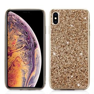 Glitter Powder TPU Case for iPhone X / XS (Gold)