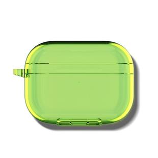 For Airpodspro3 Simple Fluorescent Solid Color Earphone Protective Sleeve(Green)