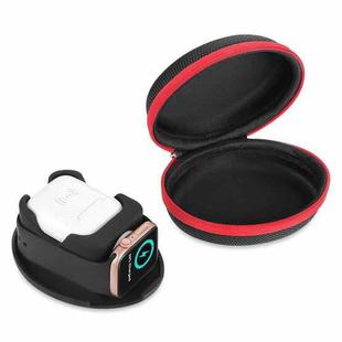 2 in1 Multifunctional Storage Bag Earphone Watch Storage Bag Mobile Phone Holder (Black)