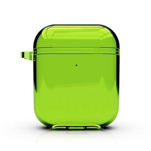 For AirPods 1/2 Bluetooth Headset Protective Sleeve Outdoor Dust-proof Drop-proof Protective Shell Can Stand TPU(Green)
