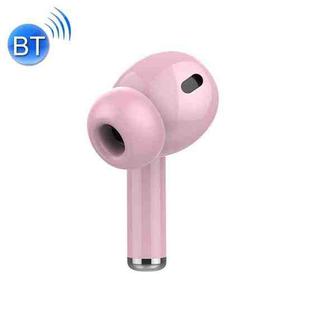 M-A8 TWS Macaron Business Single Wireless Bluetooth Earphone V5.0 with Charging Cable(Pink)