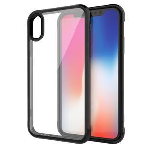 For iPhone X / XS Transparent Acrylic + TPU Airbag Shockproof Case (Black)