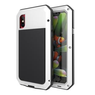 Metal Shockproof Waterproof Protective Case for iPhone X (White)