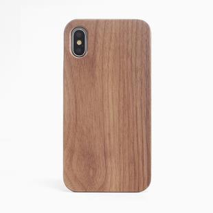 For iPhone X Shockproof TPU+ Wood Protective Case