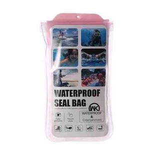 WK WT-Q02 Waterproof Bag with Lanyard for Smart Phones 6.5 inch or Below (Pink)