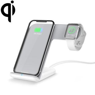 F11 Vertical Magnetic Wireless Charger for QI Charging Standard Mobile Phones & Apple Watch Series (White)