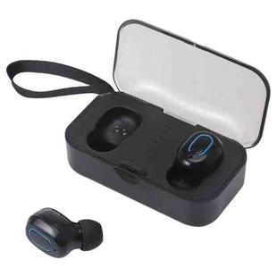 TI8S TWS Dazzling Wireless Stereo Bluetooth 5.0 Earphones with Charging Case(Black)