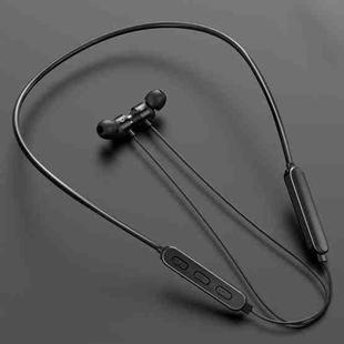 Bluetooth 5.1 Round Wire Neck-mounted Bluetooth Sports Earphone with Magnetic Function(Black)