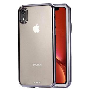 For iPhone XR Ultra-thin Electroplating TPU Protective Case(Black)
