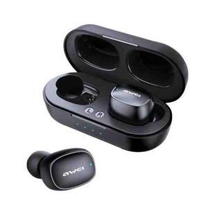 awei T13 TWS Bluetooth V5.0 Ture Wireless Sports Headset with Charging Case(Black)