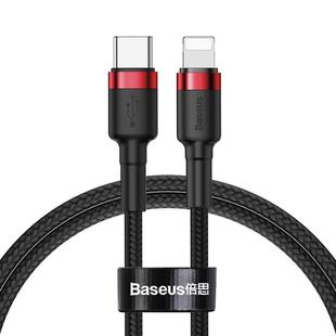 Baseus Cafule Series PD18W Type-C to 8 Pin Cable, Length: 1m(Red Black)