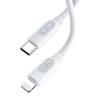 ROCK Z16 3A USB-C / Type-C to 8 Pin PD Fast Charging Data Cable for iPhone, iPad, Length: 1m(White)