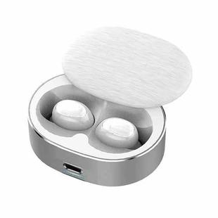 B20 Mini Portable In-ear Noise Cancelling Bluetooth V5.0 Stereo Earphone with 360 Degrees Rotation Charging Box(White)