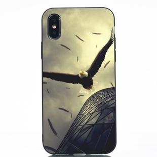 Eagle Painted Pattern Soft TPU Case for iPhone XS / X