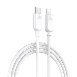 JOYROOM S-M412 PD Fast Charging 8 Pin to USB-C / Type-C Data Cable for iPhone, iPad, Length: 1m(White)