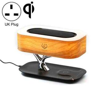 Tree Light Bluetooth Speaker Desk Lamp Phone Wireless Charger, UK Plug