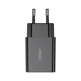 JOYROOM L-P183 Simple Series 18W Intelligent Travel Charger Wall Charger Adapter, EU Plug (Black)