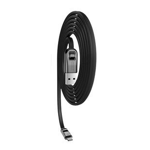 JOYROOM MS-1030M1 Creative Series 1m 3A USB to 8 Pin Data Sync Charge Cable(Black)