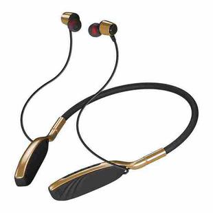 D01 Bluetooth 5.0 Hanging Neck Sports Wireless In-ear Bluetooth Earphone (Gold)