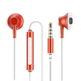 JOYROOM JR-E208 Metal Flat Wired In Ear Earphone (Red)